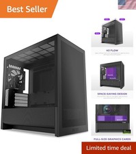 H3 Flow Mid Tower Case - Supports 280mm Radiators & 7 Fans for Powerful Cooling picture