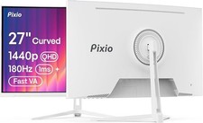 Pixio PXC278 Wave White 27 inch 180Hz QHD 1440p Curved Gaming Monitor  picture