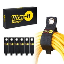 Heavy-Duty Straps, 13-inch (6 Pack) - Hook and Loop Extension Cord Organizer ... picture