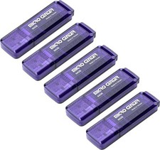 Micro Center SuperSpeed 5 Pack 64GB USB 3.0 Flash Drive Gum Blue - x 5  picture