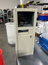Vintage Mid ATX Beige Computer Tower Case with PSU READ picture