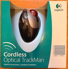 Logitech Cordless Optical TrackMan, trackball type mouse, New in factory packag picture