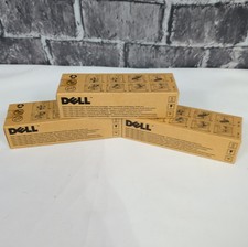 Dell 1320C Genuine High Yield Toner Cartridges: Yellow, Cyan, & Magenta SEALED picture