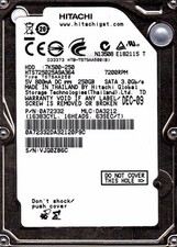 Hitachi HTS725025A9A364 MLC: DA3212 P/N: 0A72332 250GB SATA A21-09 picture
