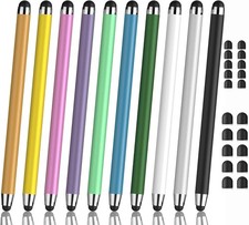 10PCS Universal Stylus Pens 2-in-1 Touch Screen Pen with Dual Rubber Tips for iP picture
