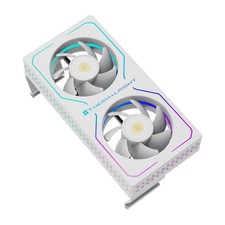 MC2 ARGB White RAM Cooler RGB Strip Dual 3200RPM Silent Fans Black Active picture