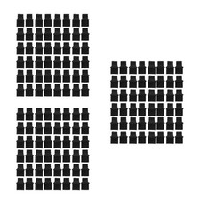 150Pcs Reusable Silicone Dust Caps Black for Ethernet Network Cable Plug Covers picture