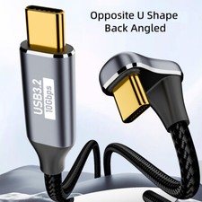 CY USB C Cable USB 3.2 Type C 10Gbps 100W U Shape Angled Extension Data Cable picture