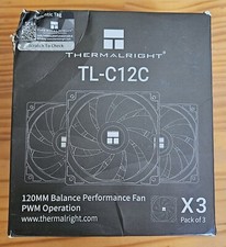 Thermalright TL-C12C 120mm Case Fan 3-Pack 49811 (NEW/OPEN BOX) VJ07 picture