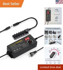 60W 12V PC Fan Speed Controller, AC Plug Adapter with 5X 4Pin Hub picture