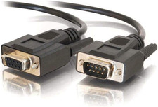 /Cables to Go 52031 DB9 M/F Serial RS232 Extension Cable - Black (10 Feet) picture