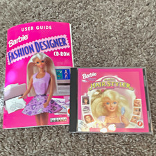 Vintage Barbie Magic Hair Styler CD-ROM & User Guide Manual for Fashion Designer picture