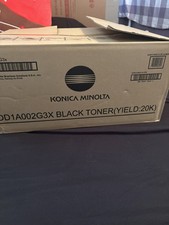 Konica Minolta DD1A002G3X Black Toner Cartridge 20K Page Yield OEM Genuine picture