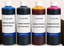 4 x PREMIUM BULK INK REFILL FOR PRIMERA BRAVO 4100   C-Y-M-K ( 4 LITERS ) picture