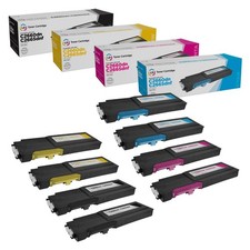 LD 8pk Comp Toner for Dell C2660 C2665 HY 593-BBBU 593-BBBT 593-BBBS 593-BBBR picture