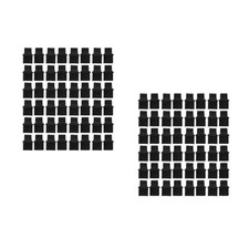 100Pcs Reusable Silicone Rj45 Dust Plugs for Ethernet Port Protection Black picture