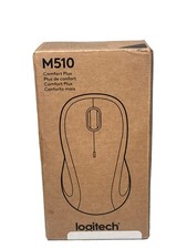 New Logitech M510 Comfort Plus Wireless Mouse 910-006030 w/ Dongle Battery New picture