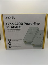 ZYXEL PLA6456 G.hn 2400 Wave 2 Powerline Pass-Thru Gigabit Ethernet Adapters Kit picture