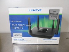 Linksys Max-Stream AC2200 MU-MIMO Tri-Band Router EA8300 Black New Sealed picture