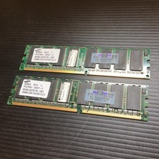 2PCS Samsung 256MB PC2700U-25331-Z M368L3223FTN-CB3 DDR CL2.5 Memory RAM Stick picture