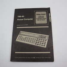 Vintage Radio Shack TRS-80 Pocket Computer  Reference Manual 26-3501 Software picture
