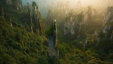 Landscape nature trees forest china rocks aerial view Custom Gaming Mat Desk picture