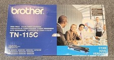 Brother TN-115C Cyan High Yield Laser Toner Cartridge 4000 Page Genuine OEM picture