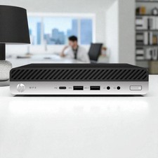 HP MP9 G4 Mini Retail System Core i5-8500T 8GB Ram 128GB NVMe SSD Windows 11 Pro picture