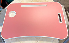 Foldable Laptop Table with Cup Holder & Tablet Slot – Portable Bed Desk picture