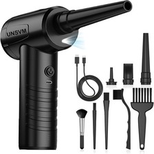 Soplador de aire electrico recargable inalambrico 3 velocidades con luz LED picture