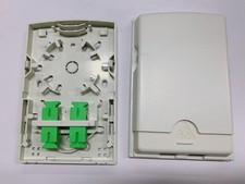 Fiber to the home fiber optic wall plate 2 port SCAPC NEW ~ slimbox coyote picture