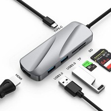 High Speed 6 In 1 Adapter HDMI USB 3.0 PD Charger 65W Data Transit up to 5 Gdps picture