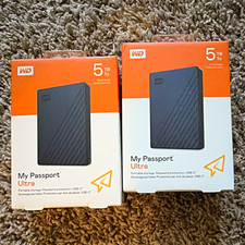 WD My Passport Ultra 5TB Portable External HDD, USB-C, Black, Password Protect picture