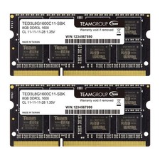TEAMGROUP Elite DDR3L 16GB Kit (2 x 8GB) 1600MHz PC3-12800 CL11 Unbuffered No... picture