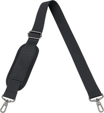 59in Adjustable Padded Shoulder Strap Replacement Laptop Messenger Bag Black picture
