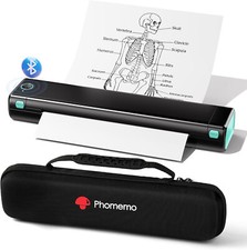 Phomemo M08F Bluetooth Thermal Printer + Carry Case Support 8.5