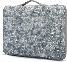 Kinmac Embossed PU Leather 360° Heavy Duty Protective Laptop Sleeve with Pocket picture