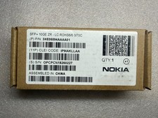 NOKIA 3HE05894AAAA01 SFP+  10GBASE‑ZR 80km 1550nm LC Transceiver CLEI:IP9IAKLLAA picture
