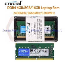 Crucial 4GB 8GB 16GB DDR4 RAM 2400 2666 3200 MHz SO-DIMM Laptop For Dell 260-Pin picture