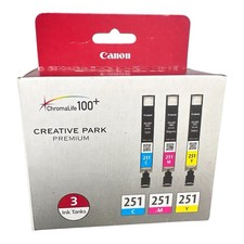 Canon CLI-251 (6514B009) Ink Cartridge - 3 Pack MG5420, MX922, MG7120, MG6420 picture