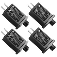 4PCS 12V Power Supply Adapter for Yard Inflatables, LED Lights, Waterproof Trans picture