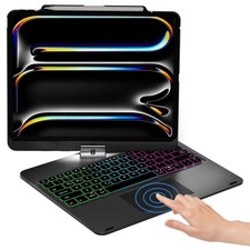 Keyboard Case for iPad Pro 13 inch & iPad Air 13, Pro 12.9 - Black picture