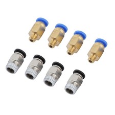 2*PTFE PTEE Tube 4*PC4 M6 Quick Fitting+4*PC4 M10 Straight Pneumatic NY picture