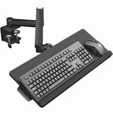 VIVO Pneumatic Heavy Duty Clamp-on 24 inch Keyboard Tray picture