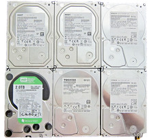 Lot of 6pcs Genuine HGST, Hitachi, Toshiba and WD 2TB 3.5