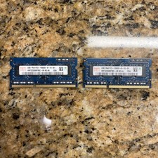 Lot Of 2 Hynix 2GB Laptop RAM 1RX8 PC3-10600S-09-10-B1 HMT325S6BFR8C-H9 NO AA picture