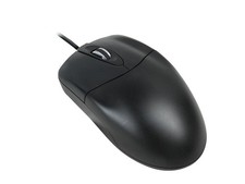 3-Button USB Optical Scroll Mouse with 1000 DPI - Black Desktop Accessory picture