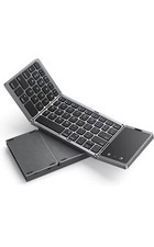 seenda Foldable Bluetooth Keyboard for Travel, Tri-Folding Wireless Dark Grey  picture