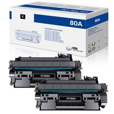 2PK CF280A 80A Toner For HP LaserJet Pro 400 M401d M401dw M401dne MFP M425dn picture