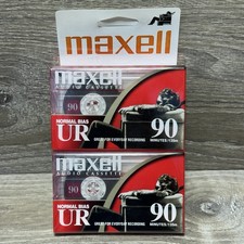 Maxell Audio Recording Cassette Tape UR-90 Blank (2 Pack) 90 Min Normal Bias picture